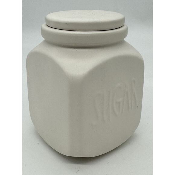 Rae Dunn “SUGAR” Embossed Matte Ivory Artisan Farmhouse 2023 EUC - Picture 2 of 8